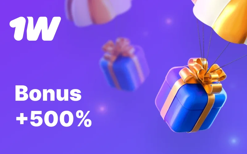 Get up to +500% on your first 1win deposit as part of the welcome package.